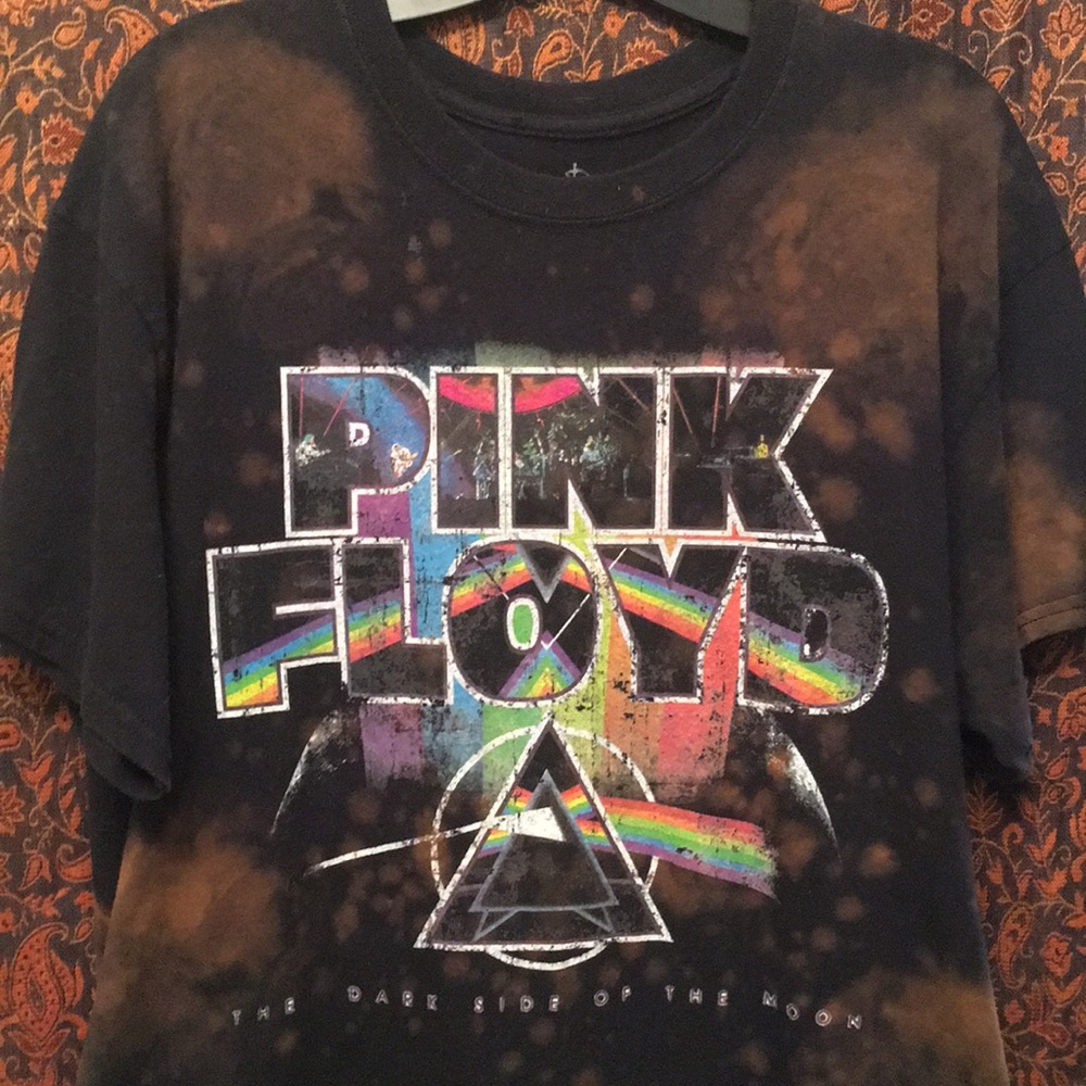 Graphic Tee (Pink Floyd) tie dye